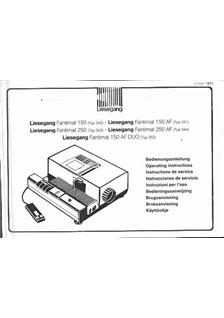 Liesegang Fantimat manual. Camera Instructions.